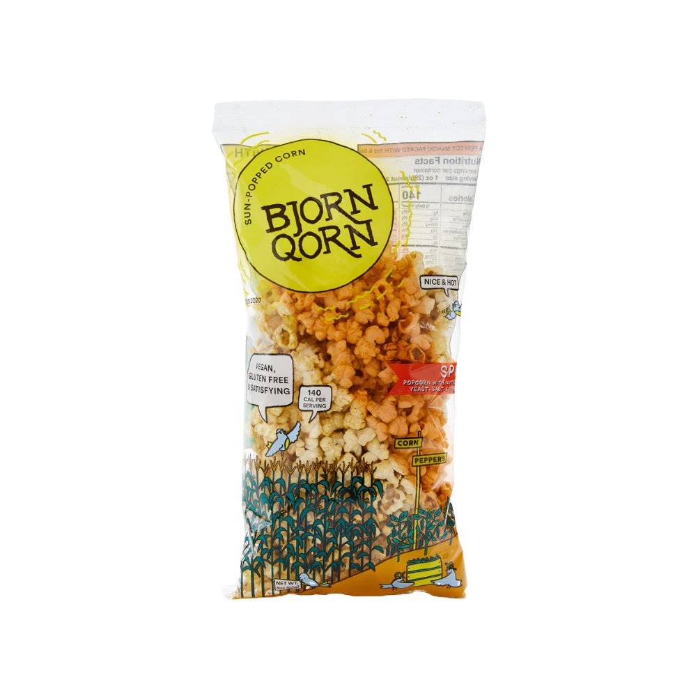 Bjorn Qorn "Spicy" Sun-Popped Corn
