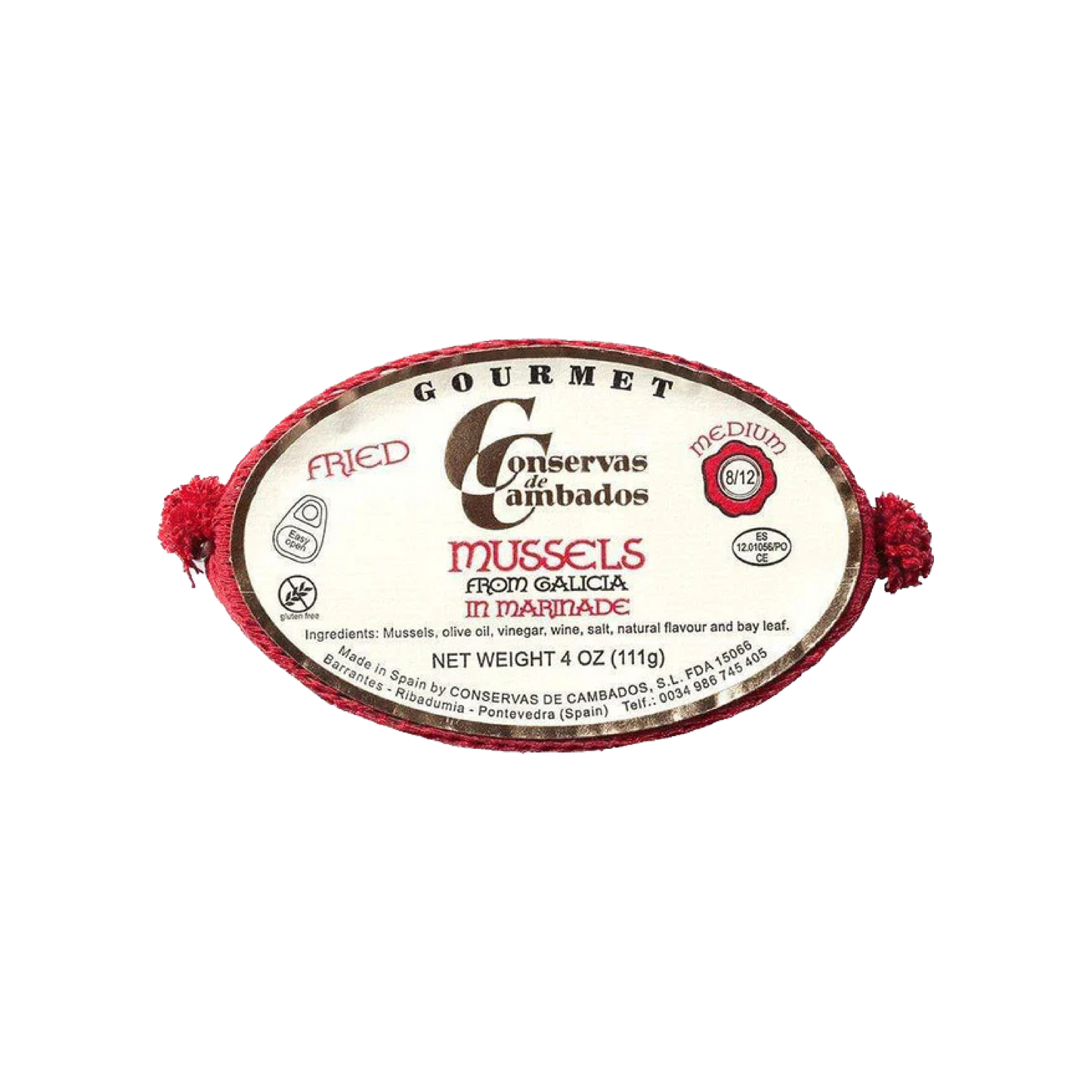 Tinned fish, Conservas de Cambados mussels in escabeche