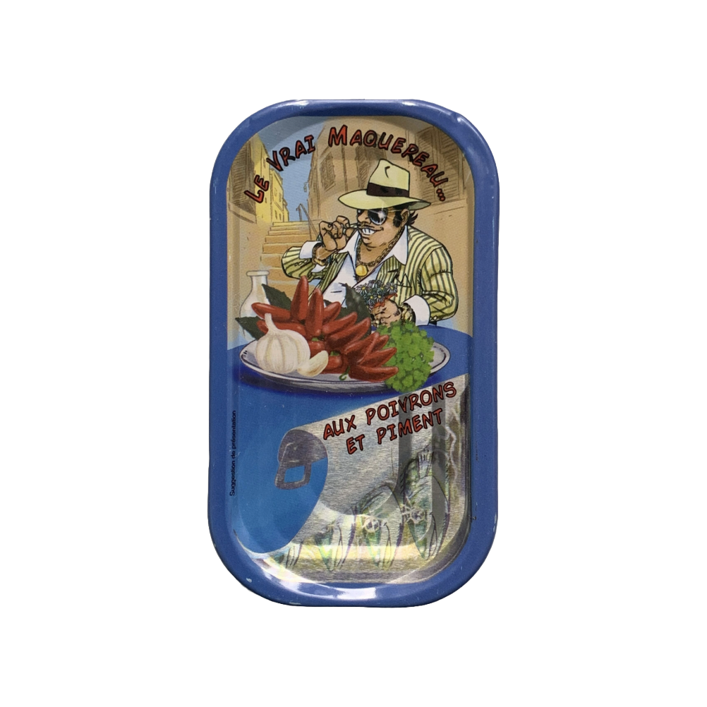 Tinned fish, mackerel