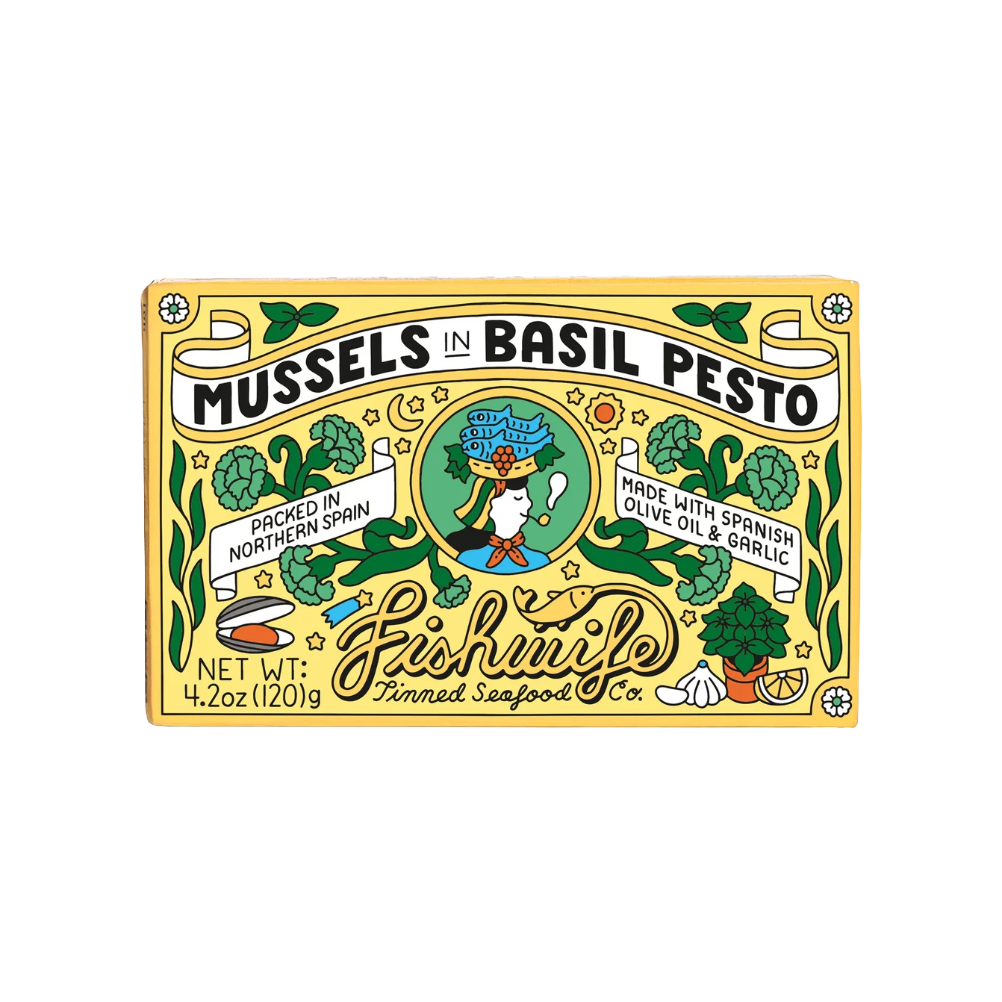 Fishwife Mussels in Basil Pesto
