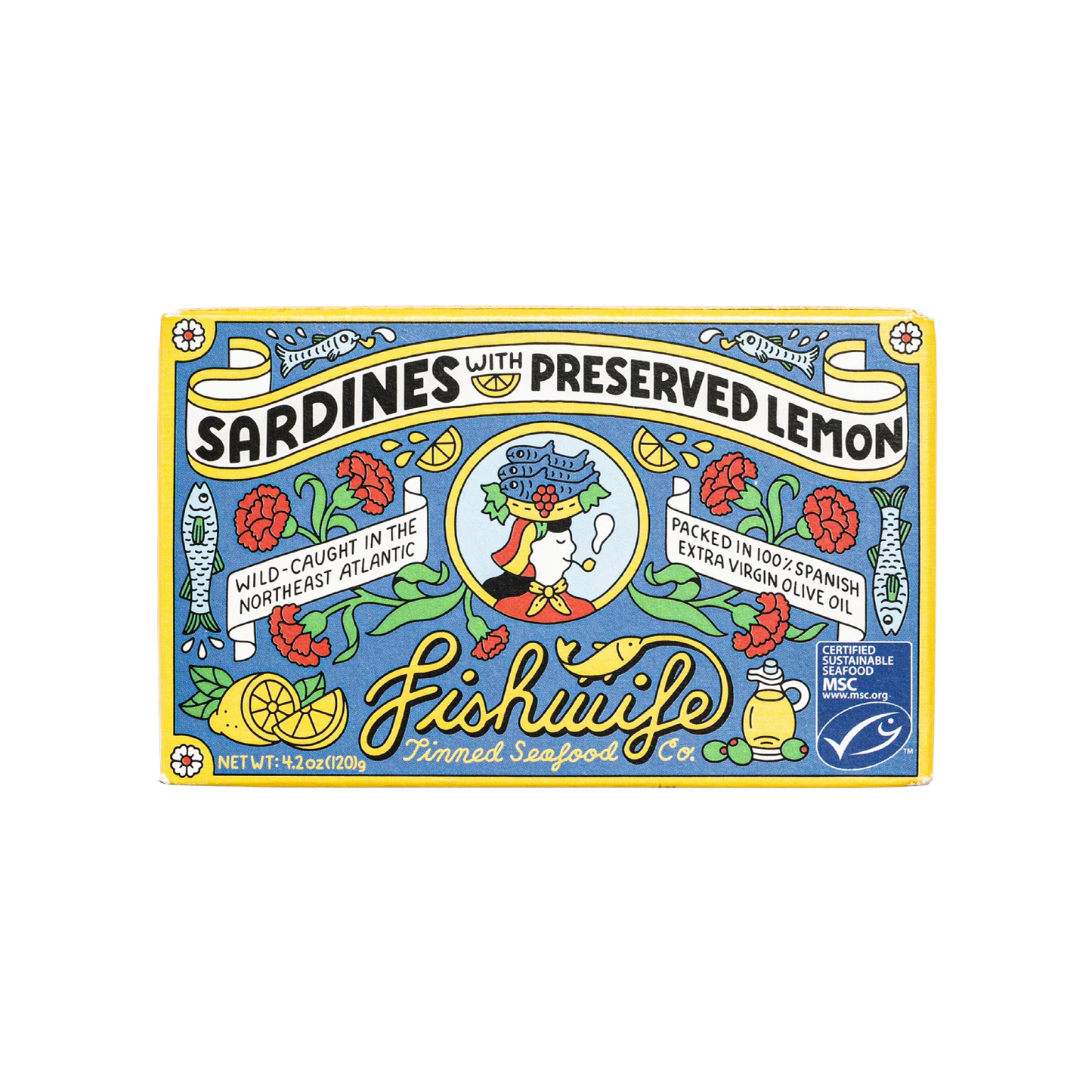 Fintastic Provisions, Sardines w/ Preserved Lemon in EVOO by Fishwife