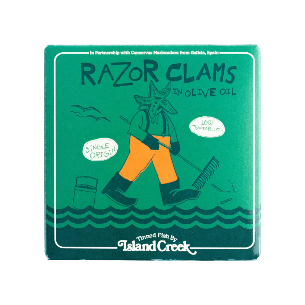 Island Creek Razor Clams in Olive Oil