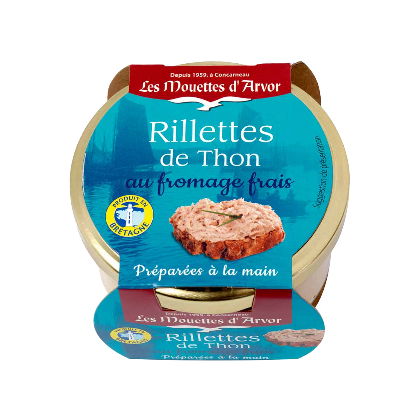 Tnned fish, Rillettes de Thon au Fromage Frais by Les Mouettes d'Arvor