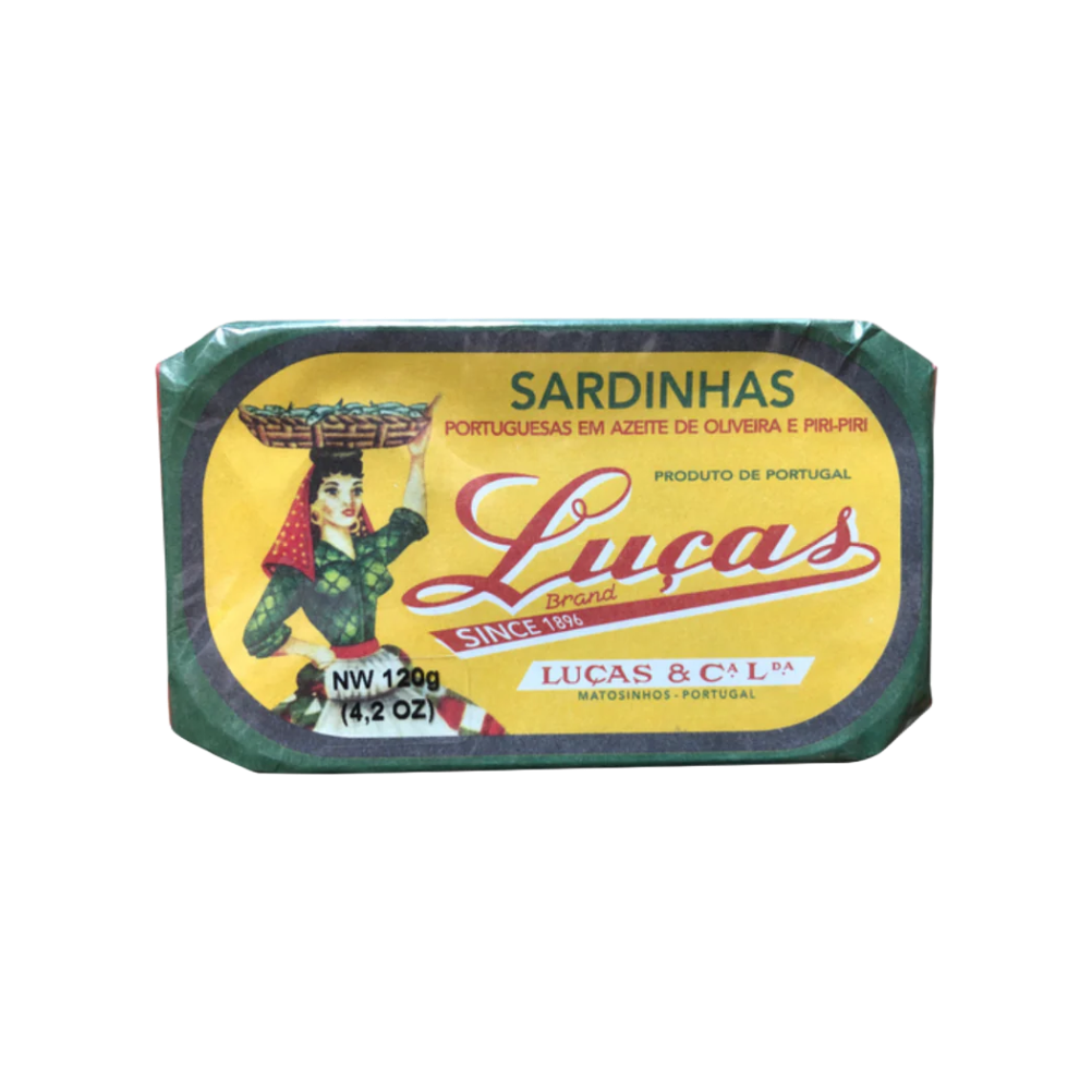 Luças Sardines in Olive Oil + Piri Piri