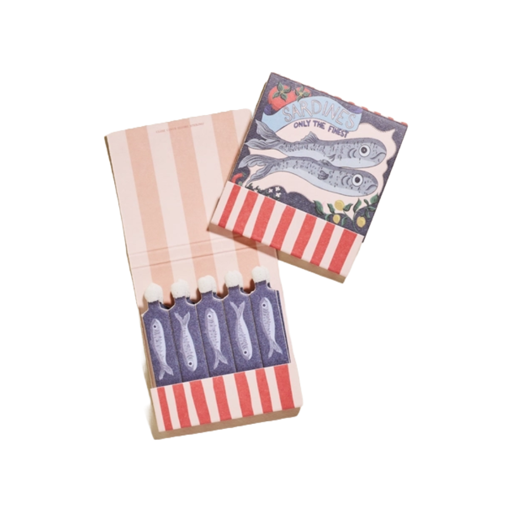 One + Only Paper Sardine Tin Printed 10 Stem Matchbook