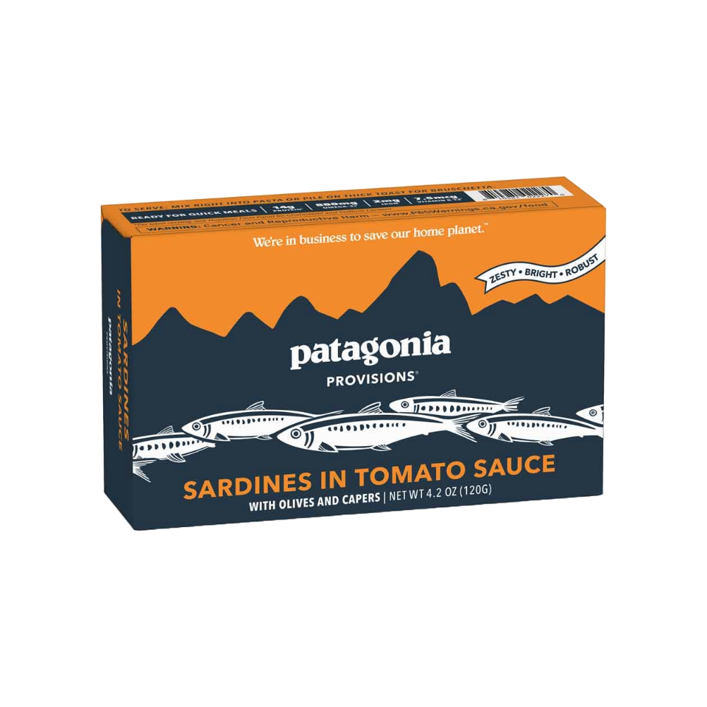 Patagonia Sardines in Tomato Sauce with Olives + Capers