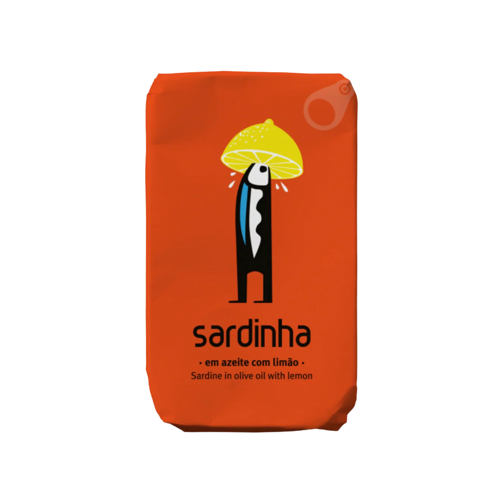 Sardinha Sardines in Olive Oil with Lemon, tinned fish, Fintastic Provisions