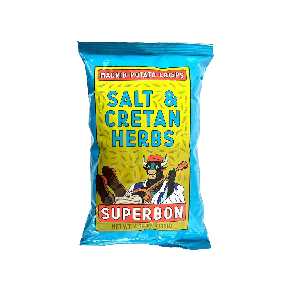 Superbon Salt & Cretan Herbs potato crisps from Sain