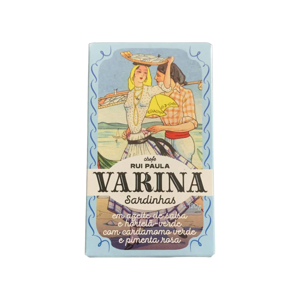 Sardines in Parsley Olive Oil with Mint, Green Cardamom + Pink Pepper by Varina