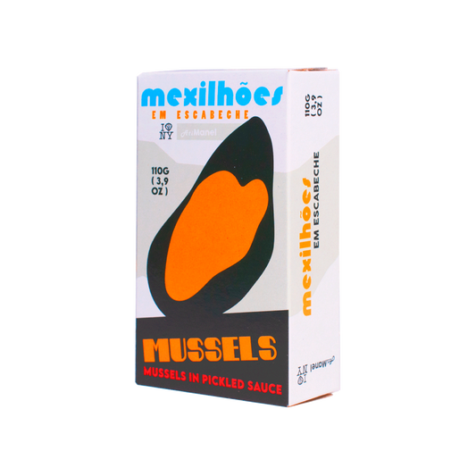 Tinned fish, Mussels in Pickled Sauce (Escabeche) by Ati Manel