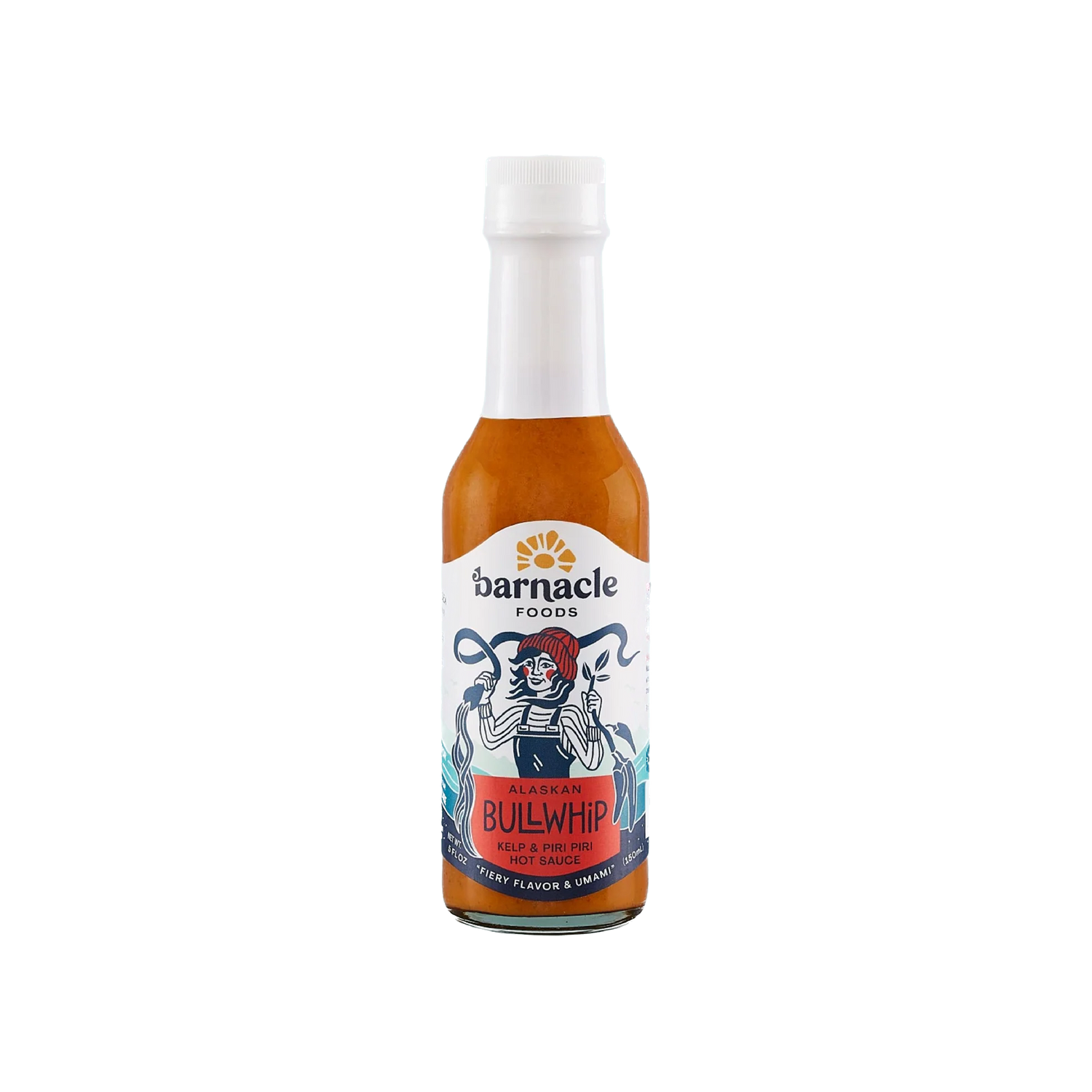 Tinned fish sauce, Alaskan Bullwhip Kelp + Piri Piri Hot Sauce