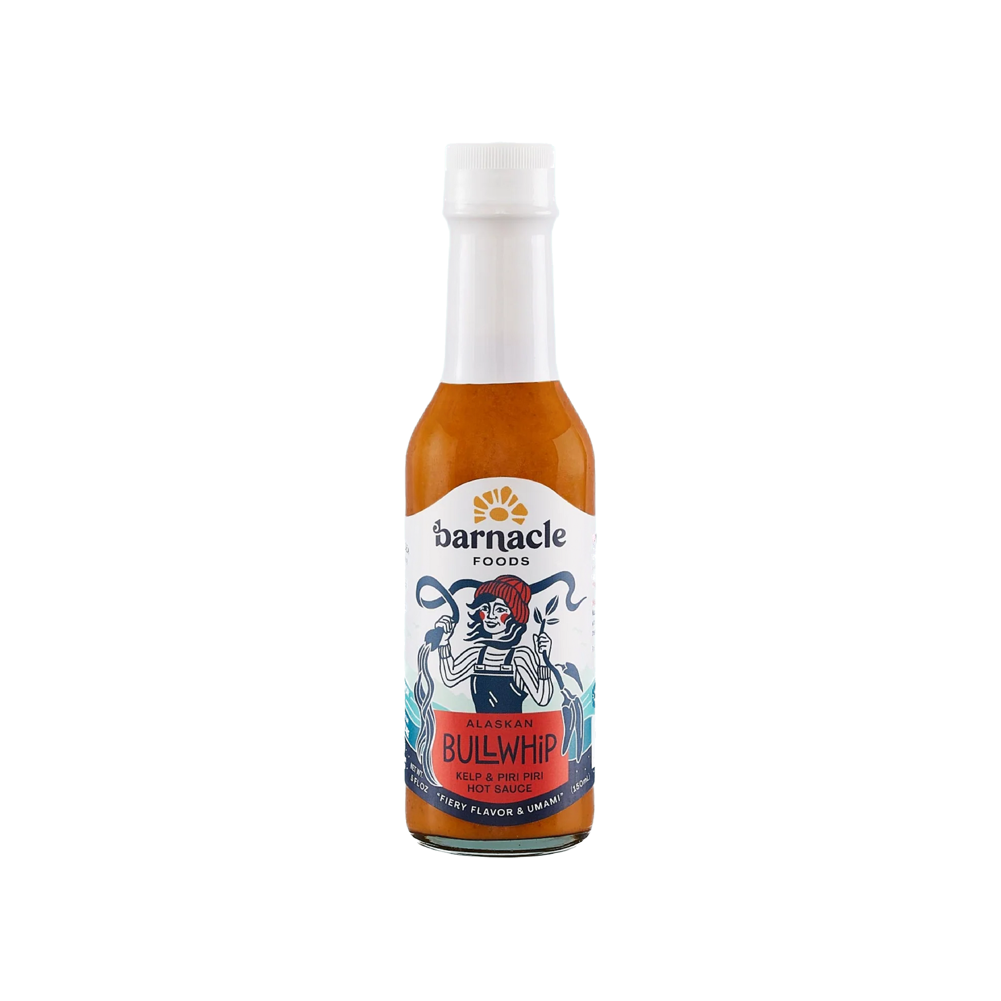 Tinned fish sauce, Alaskan Bullwhip Kelp + Piri Piri Hot Sauce