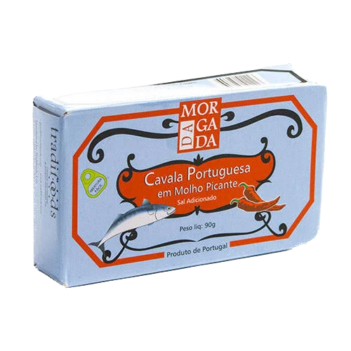 Tinned fish, Mackerel in Piri Piri Sauce by Da Morgada