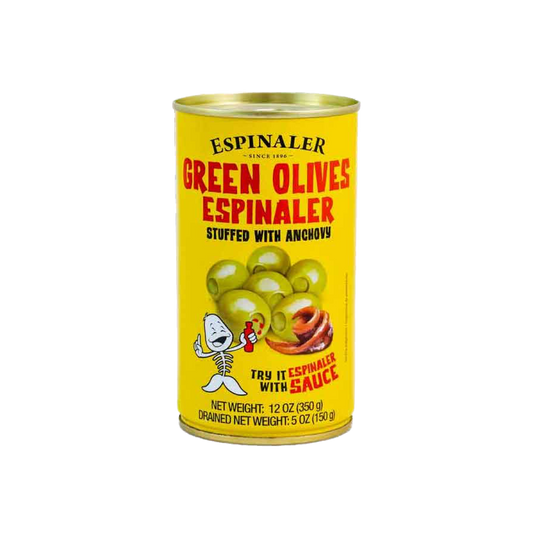 Green Olives Stuffed with Anchovy by Espinaler