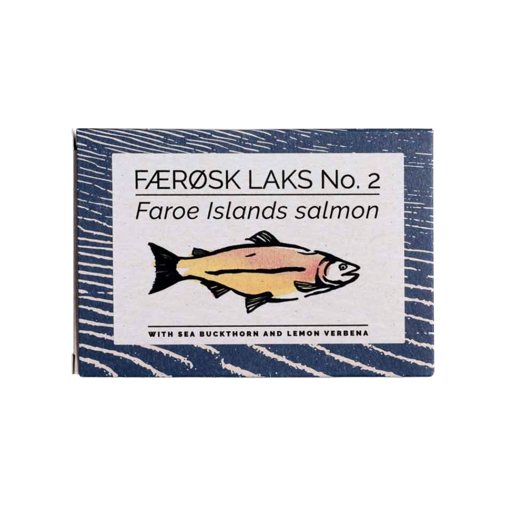 Fangst "Færøsk Laks No. 2" Faroe Islands Salmon with Sea Buckthorn + Lemon Verbena