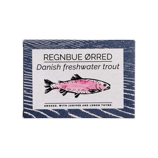 Tinned fish, trout by Fangst