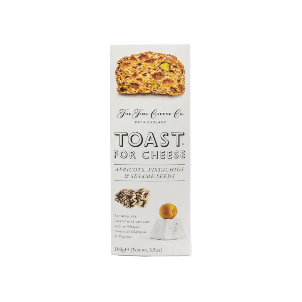 The Fine Cheese Co. Toast for Cheese with Apricots, Pistachios + Sesame Seeds