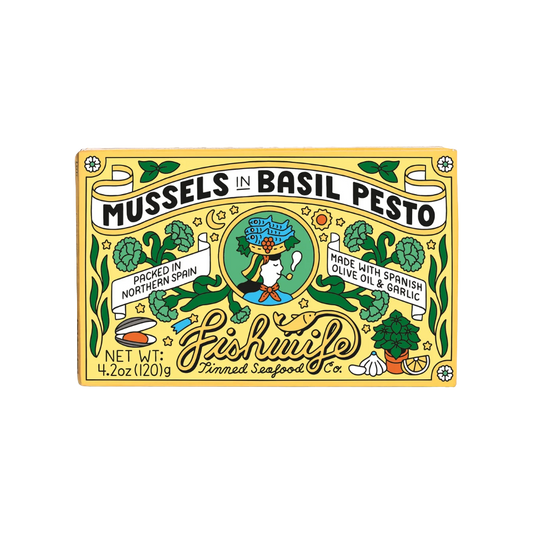 Fishwife Mussels in Basil Pesto
