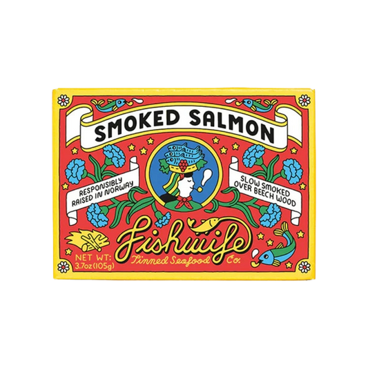 Fishwife Smoked Atlantic Salmon, Fintastic Provisions, tinned fish