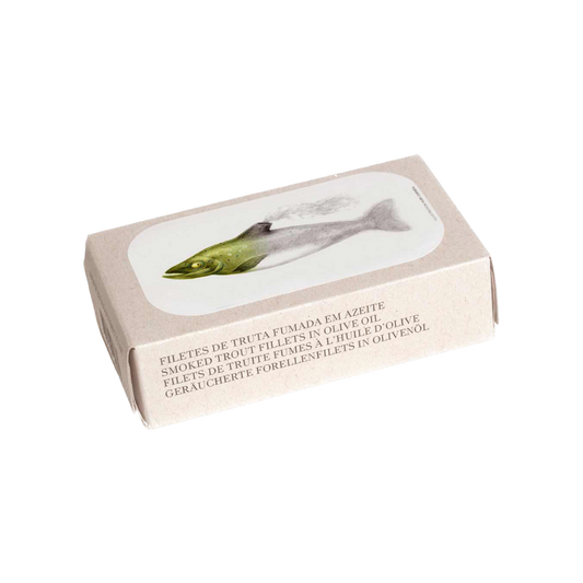 Fintastic Provisions, Smoked Trout Fillets in Extra Virgin Olive Oil by Jose Gourmet