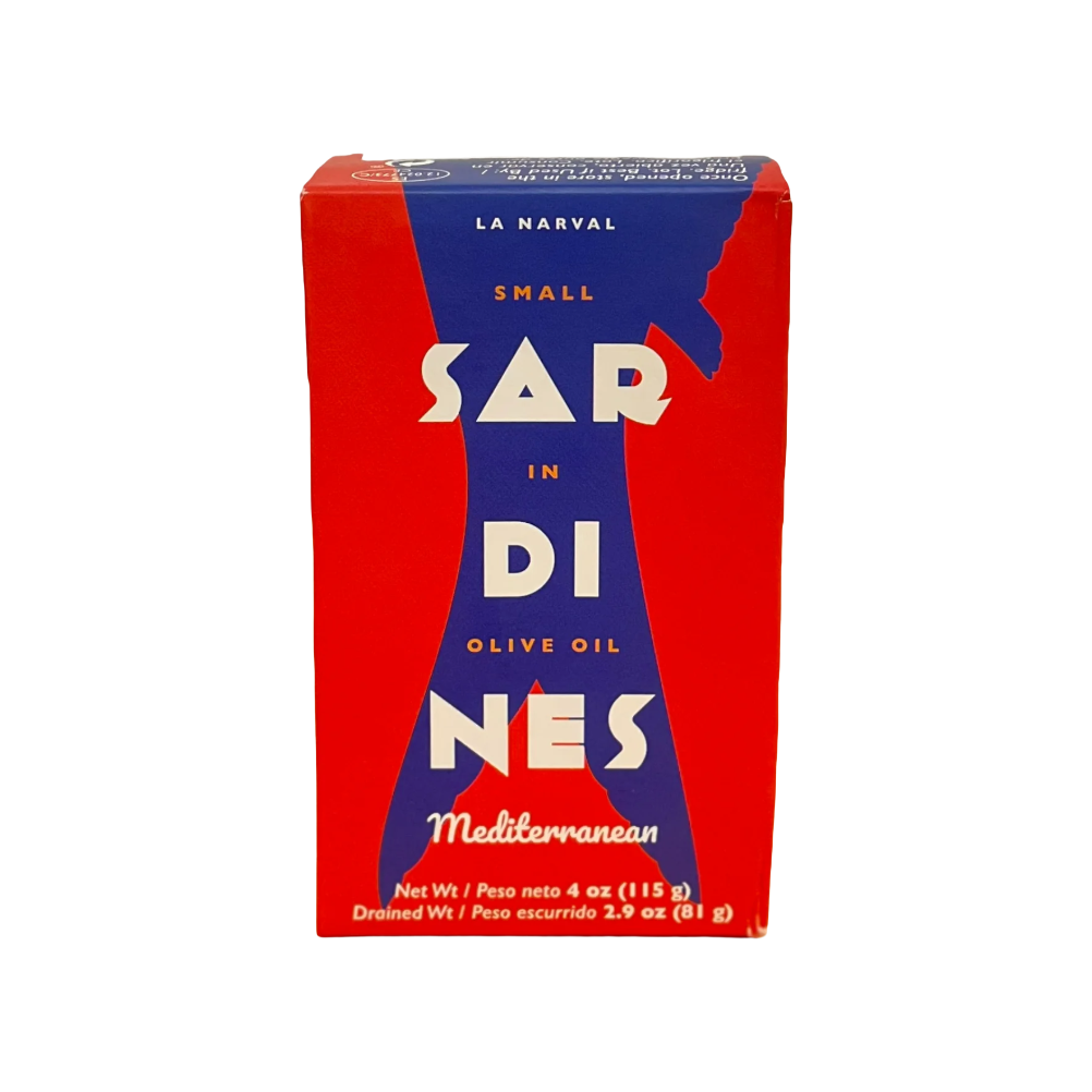 La Narval Small Sardines in Olive Oil, Fintastc Provisions, tinned fish