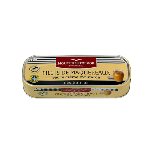 Les Mouettes d'Arvor Mackerel in Mustard + Crème Fraîche