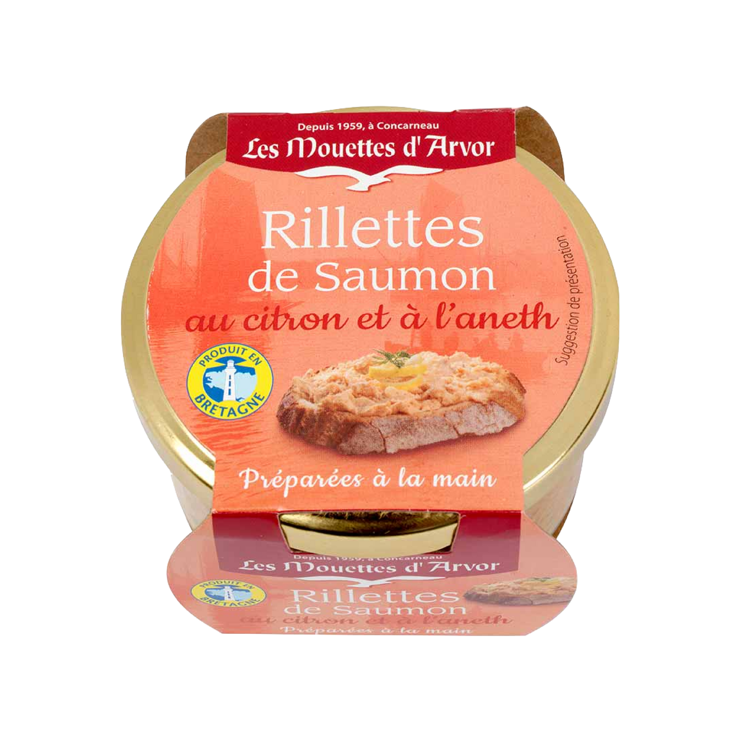 Tinned fish, Salmon Rillettes with Lemon + Dill by Les Mouettes d'Arvor