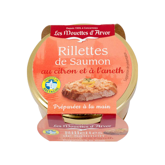 Tinned fish, Salmon Rillettes with Lemon + Dill by Les Mouettes d'Arvor