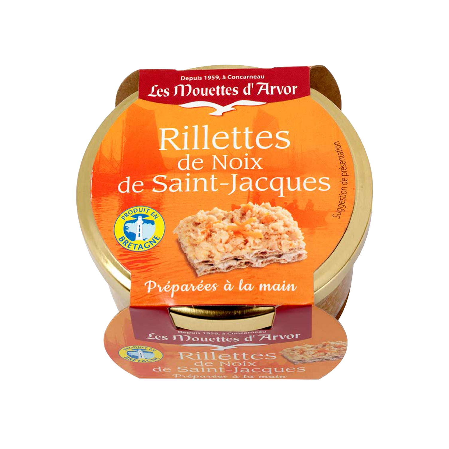 Tinned fish, Les Mouettes d'Arvor Scallop Rillettes