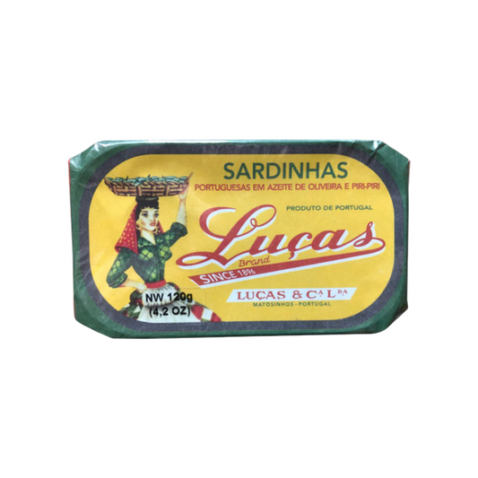 Luças Sardines in Olive Oil + Piri Piri