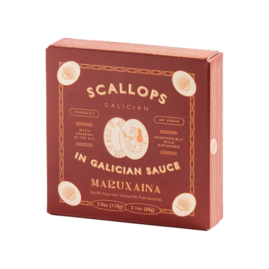 Maruxaina Scallops in Galician Sauce, Fintastic Provisions, conservas, tinned fish