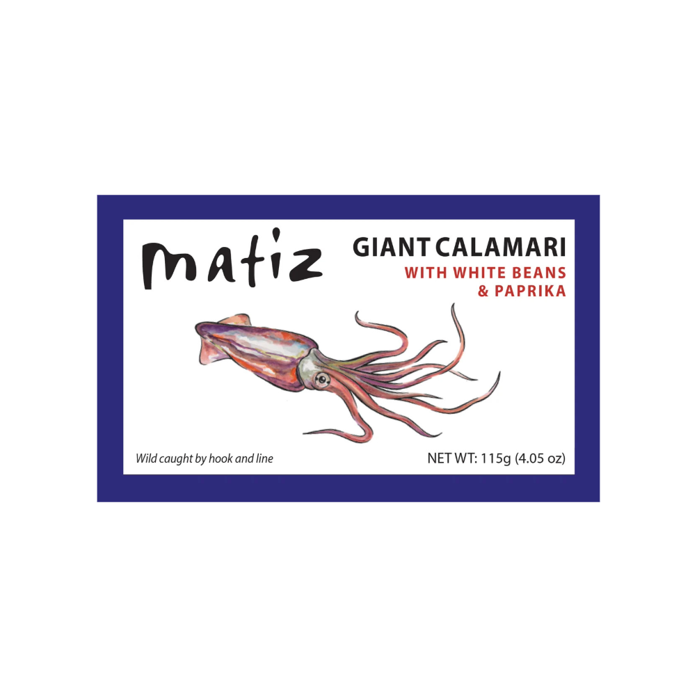 Matiz Giant Calamari with White Beans + Paprika