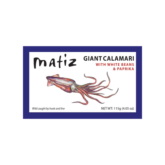 Matiz Giant Calamari with White Beans + Paprika