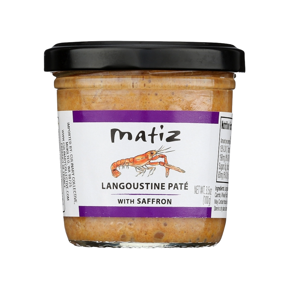 Matiz Langoustine Paté with Saffron, conservas, tinned fish, Fintastic Provisions