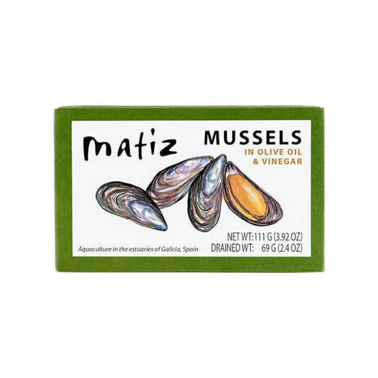 Matiz Mussels in Olive Oil + Vinegar