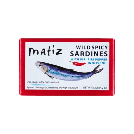 Matiz Wild Spicy Sardines with Piri Piri Peppers in Olive Oil