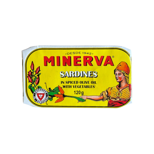 Minerva Sardines in Spiced Olive Oil with Vegetables