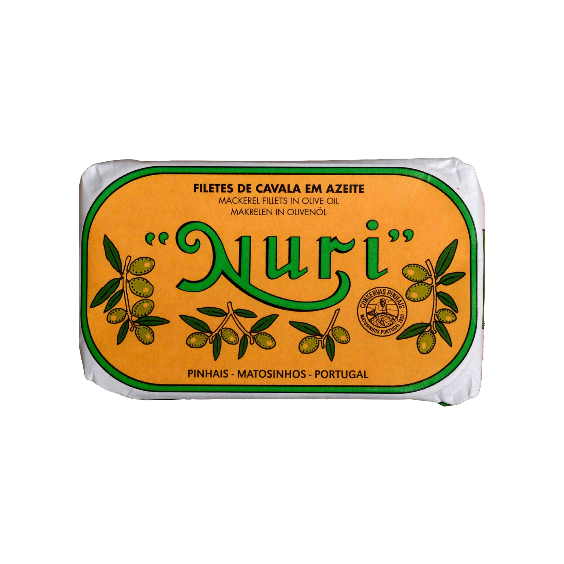 Tinned fish, Mackerel Fillets in Olive Oil by Nuri