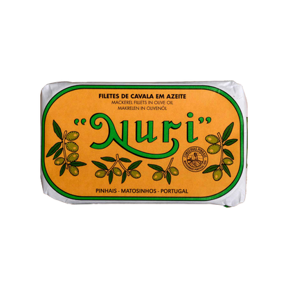 Tinned fish, Mackerel Fillets in Olive Oil by Nuri