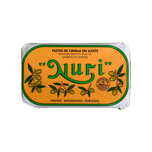 Tinned fish, Mackerel Fillets in Olive Oil by Nuri