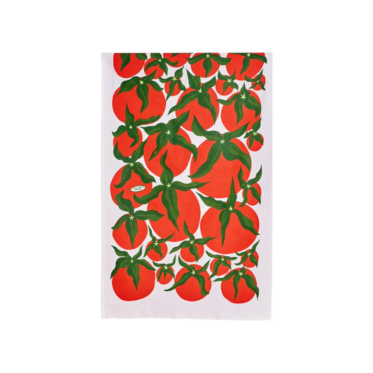 One + Only Paper Pomodoro Tomato Red Cotton Tea Towel