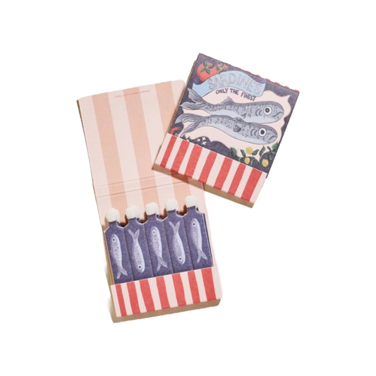 One + Only Paper Sardine Tin Printed 10 Stem Matchbook