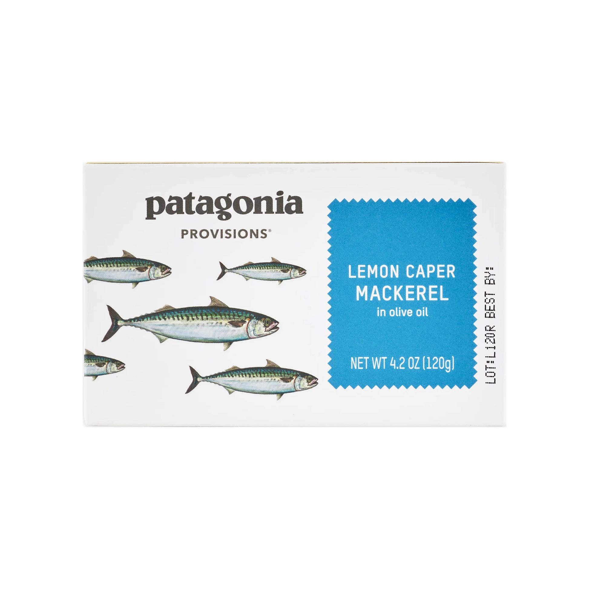 Tinned fish, Lemon Caper Mackerel in EVOO by Patagonia