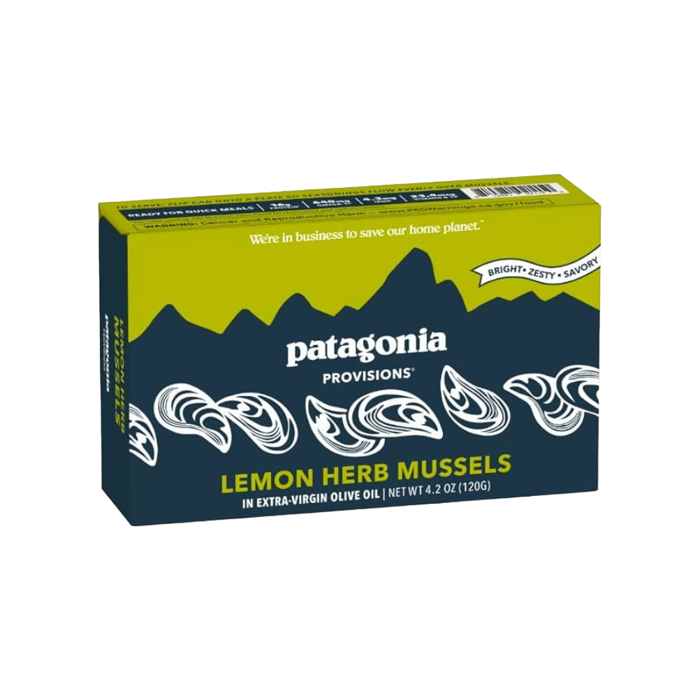 Patagonia Lemon Herb Mussels in EVOO