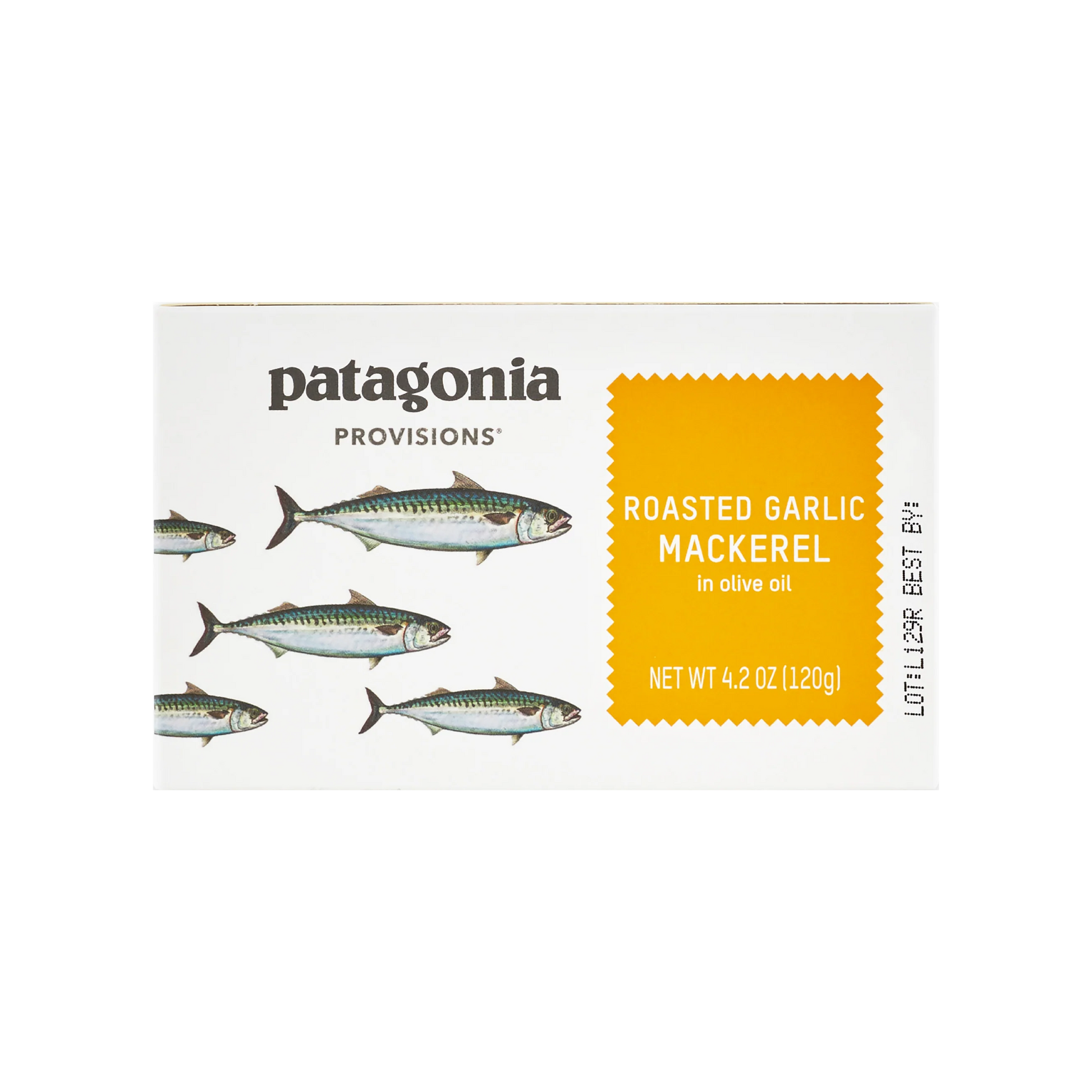 Tinned fish, Roasted Garlic Mackerel in EVOO by Patagonia