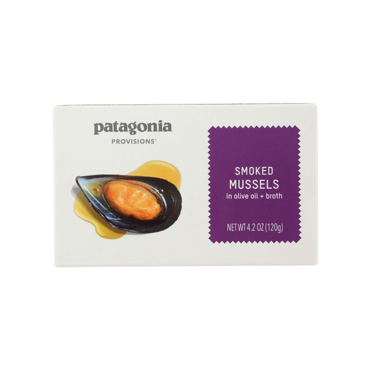 Fintastic Provisions, Smoked Mussels in Olive Oil + Broth by Patagonia