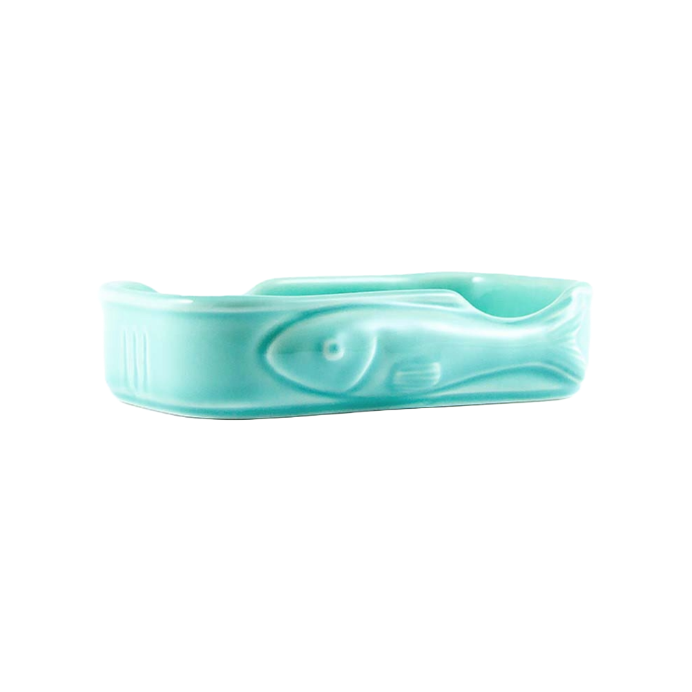 Jose Gourmet Fish Ceramic in PEPPERMINT, Handmade in Portugal
