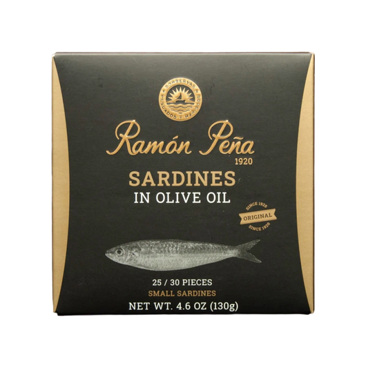 Ramón Peña Small Sardines in Hot Olive Oil 20/25 Pieces