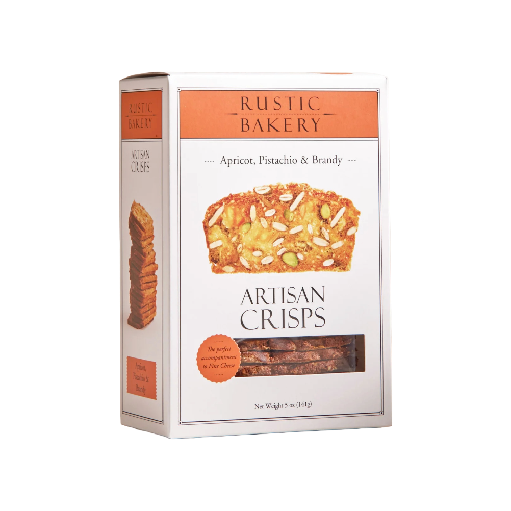 Rustic Bakery Apricot, Pistachio + Brandy Artisan Crisps