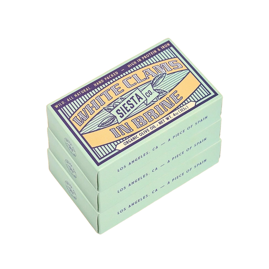 Tinned fish, White Clams in Brine by Siesta